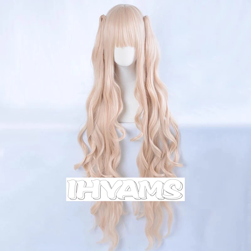 Anime Rozen Maiden Kirakishou Cosplay Wig Long Curly Heat Resistant Synthetic Wigs for Halloween Costume Role Play Chip Ponytaii