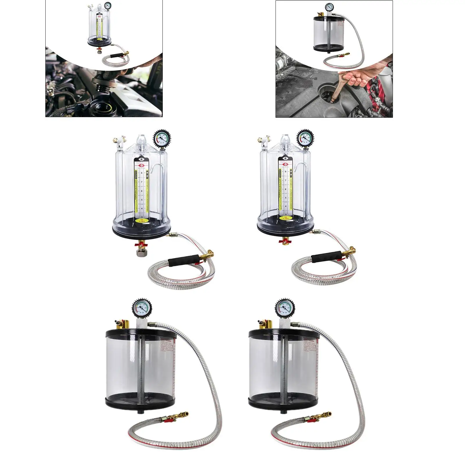 Car Pneumatic Pumping Measuring Cup Parts Supplies Lightweight Sturdy Portable for Automotive Pneumatic Oil Extractor Cup Repair