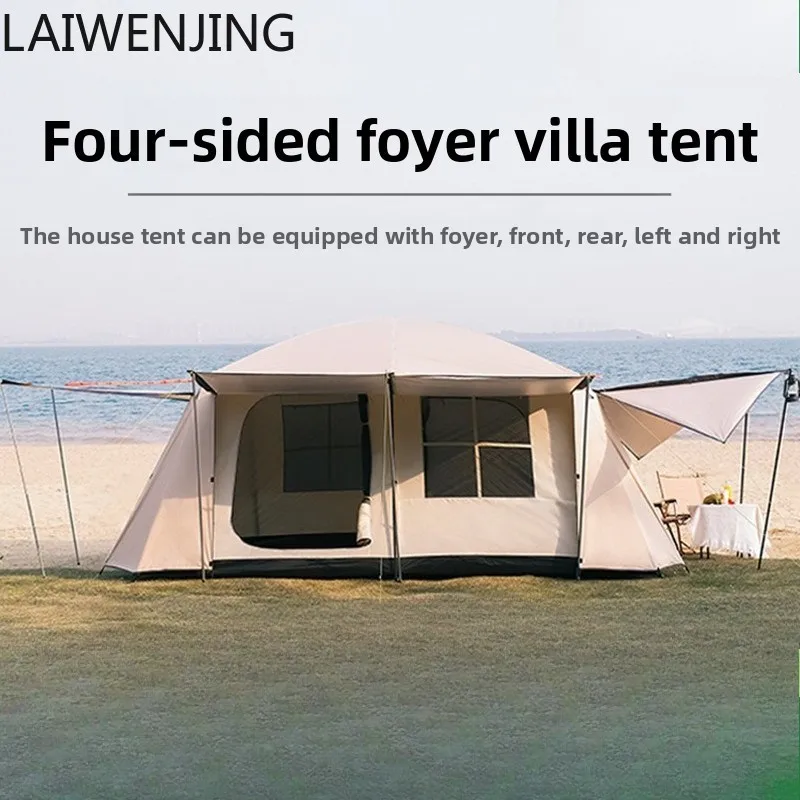 

SGF 8-12 people outdoor large tent double layer thickened camping tent