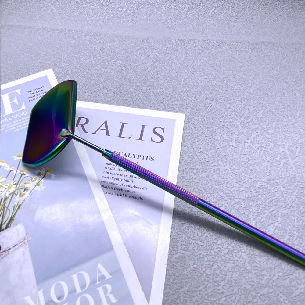 1 PC Eyelash Mirror Grafting Lash แว่นขยายความงามยาวสําหรับตรวจสอบขนตาปลอมแต่งหน้าเครื่องมือกระจกผู้ผลิต