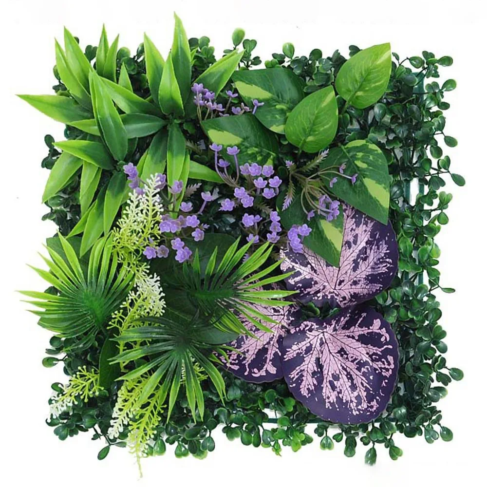 

DIY Artificial Plant Wall Panel Durable Lifelike Simulation Maple Plant Sheet No Watering Green Artificial Fern Grass