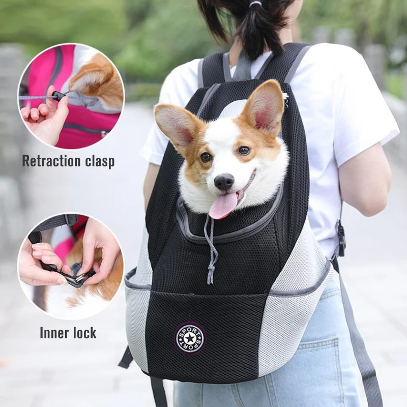 Haustier Hund Trage tasche Träger für Hunde Rucksack aus Doppels ch ulter tragbaren Reise rucksack Outdoor Hunde trage Tasche Reiseset