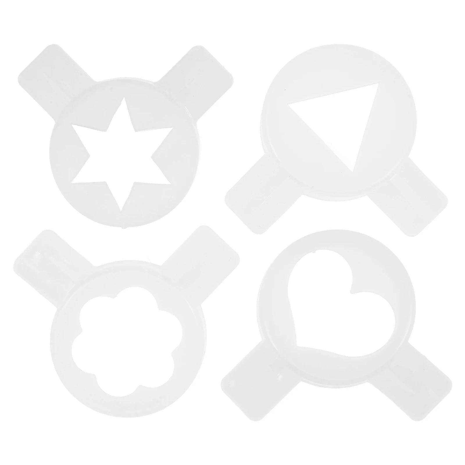 4 stücke Eismaschine Düsen Blume Münder Soft Serve Ersatz Armaturen Herzförmige Dreieck Cookie Tipps Modellierung