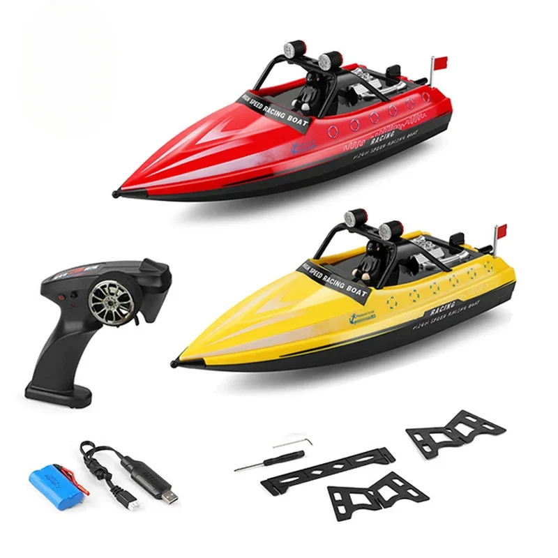 

WLtoys WL917 RC Boat 2.4G With lights RC High Speed Boat Waterproof Model Built In Propeller Jet Boat Children Gifts Toys