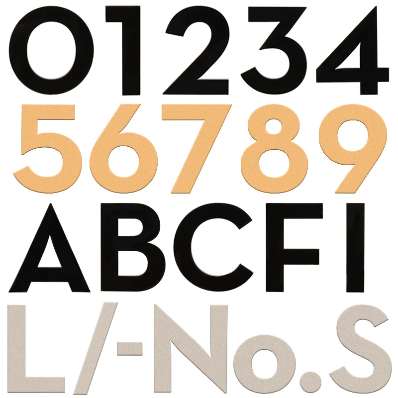 Acrylic 75mm Exterior House Number Outdoor Self Adhesive Letters Apartment Door Numbers Stickers Plate Sign Mailbox 3 inch