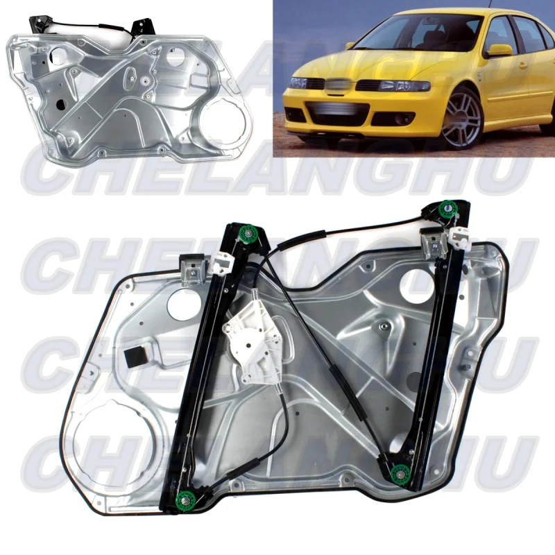 

For Seat Leon 1999 2000 2001 2002 2003 2004 2005 2006 Left Side Front Door Window regulator with door panel 1M0837461