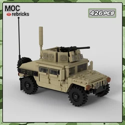 Ultimate Collection M1151 Humvee Model MOC-165098 Military Combat Vehicles Building Blocks Bricks Desktop Display Toy Kids Gift