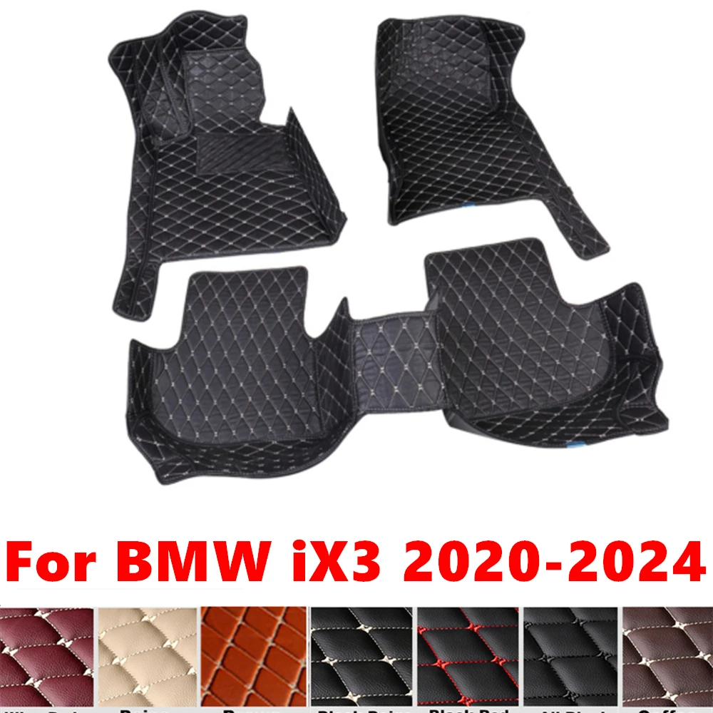 

Автомобильные коврики для BMW iX3 2024 2023 2022-2020, подходят для передних и задних напольных вкладышей, накладки на ножки, коврик, аксессуары для интерьера