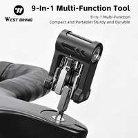 WEST BIKING Bicycle Repair Tools 9-In-1 Multi-Function Tool Set Portable MTB Road Cycling Multi Tools Wrench Bike Accessories