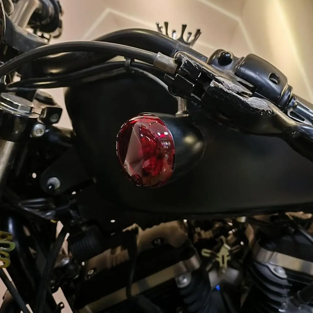 Round Shape Motorcycle Indicator Lens Light Caps Kit Set Turn Signal Lens Covers Lens Covers for For Harley