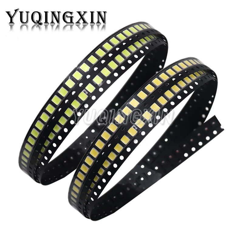 100pcs 0.2W 2835 LED Lamp Bead 20-25lm White 6500K / Warm White 3000K SMD Beads Chip Diode 3.0-3.6V