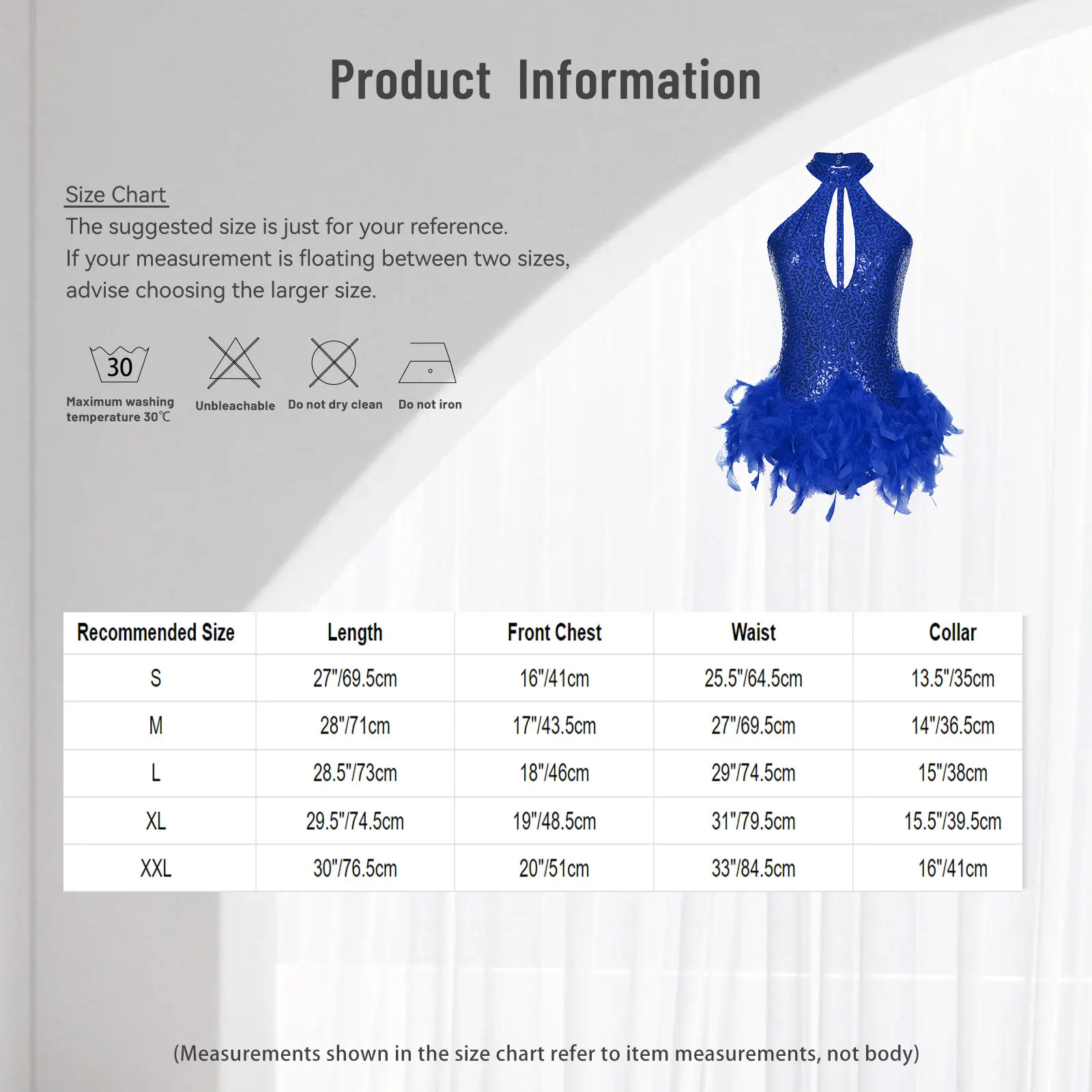 Womens Glittery Sequins Feather Latin Jazz Dance Leotard Dress Tango Latin Dancewear Halter Backless Keyhole Front Rumba Dress