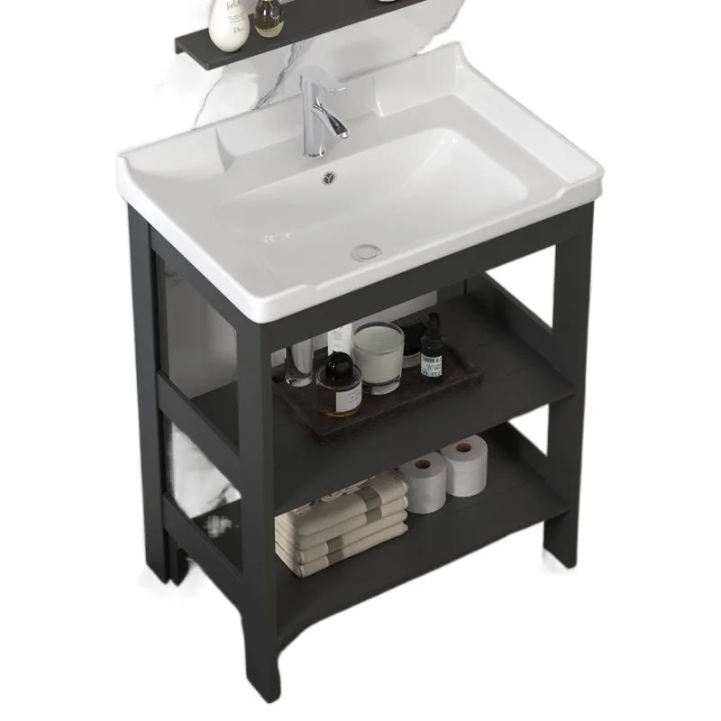 

Floor standing washbasin small unit cabinet combination balcony basin washbasin bathroom washbasin