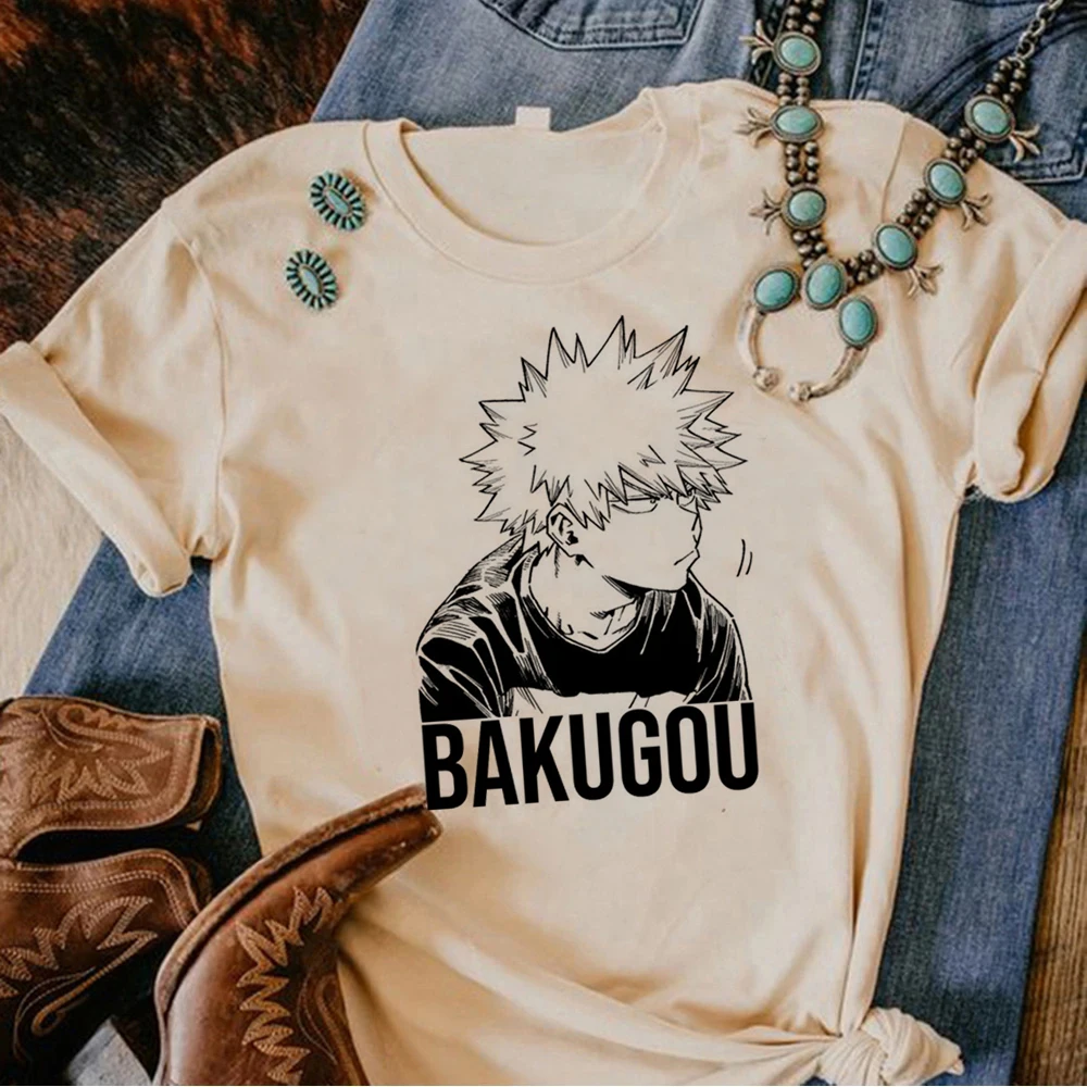 

Bakugo top women Y2K comic funny t-shirts female manga clothes