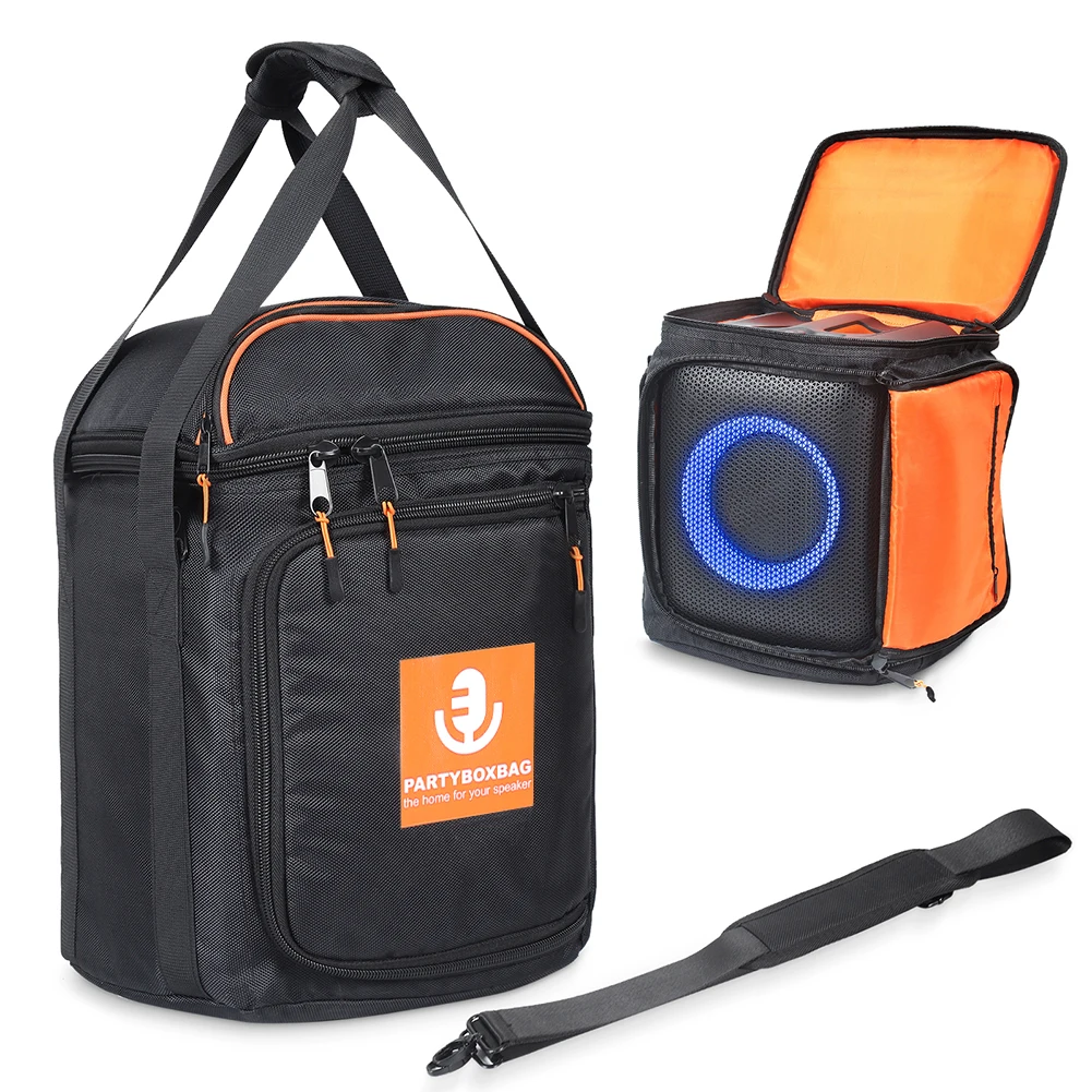 Waterproof Large Capacity Speaker Shoulder Bag with Adjustable Strap for JBL PartyBox Encore Essential Storage