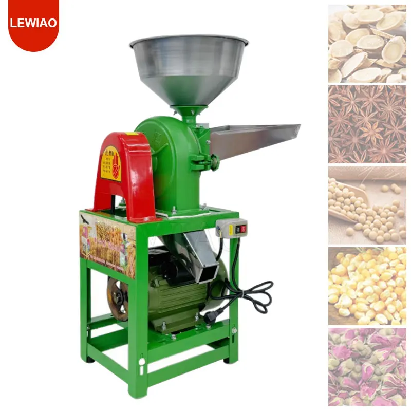 Grinder Machine Electric Feed And Flour Mill Cereals Grinder Rice Corn Grain Coffee Wheat Grain Mill