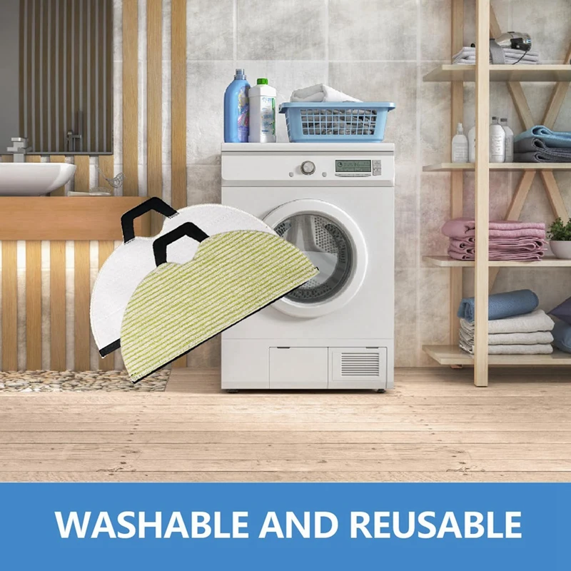 Tampons de vadrouille souples de remplacement pour Shlavabo AV2610WA RV2620WD RV2401WD RV2610WFUS AI Ultra 2 In-1Robot accessoires d'aspirateur