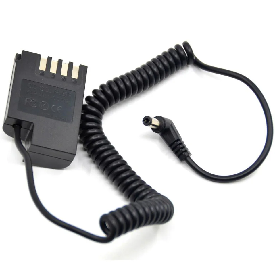 

DMW-DCC12 Полностью декодированный соединитель постоянного тока DMW-BLF19 Фиктивный аккумуляторный пружинный кабель для камеры Panasonic Lumix DMC-GH5s GH5 G9 DMC-GH3 GH4 GH5