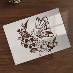 YOMDID 1pc Butterfly Flower Moon DIY Template Graffiti Painting Hollow Out Decorative Stencils Embossing Picture Book Decoration