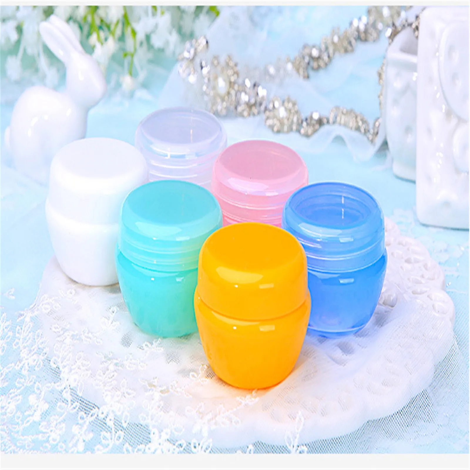 5/10/20/30g Cream Jar Cosmetic Sample Empty Bottle Make Up Container Eyeshadow Cream Travel Pot Refillable Sub-Bottling Bottle