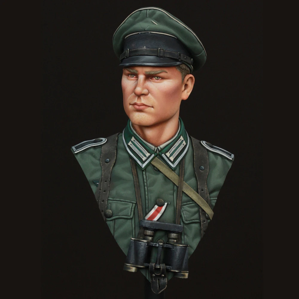 Buste de figurine modèle en résine, officier 1/10, seconde guerre mondiale, GK, thème militaire, kit non assemblé et non peint