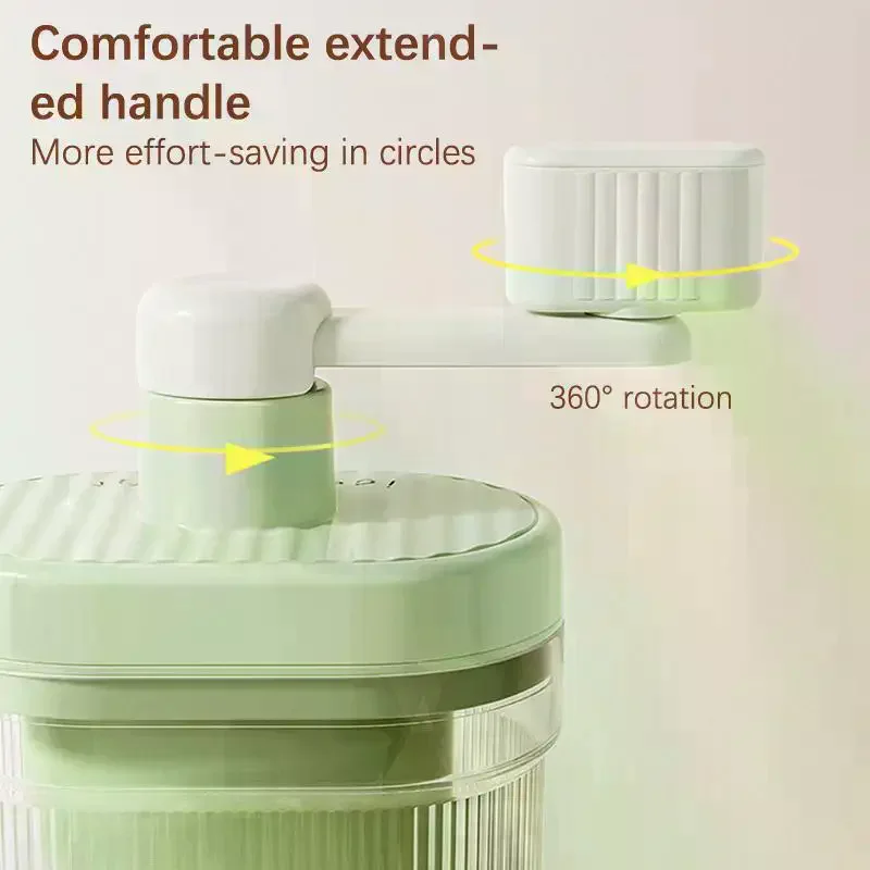 Shaved Ice Machine Small Manual Ice Crusher Home Hand-cranked Machine Making Smoothie Machine Practical Portable Ice Cream Tools
