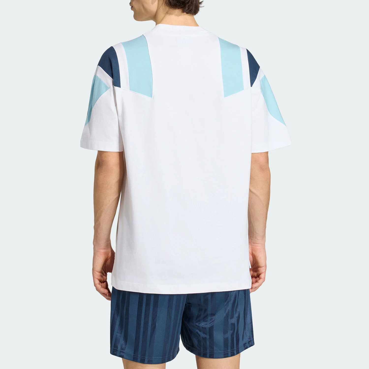 Adidas genuine men's breathable casual sports printed knitted short sleeved T-shirt KG2288