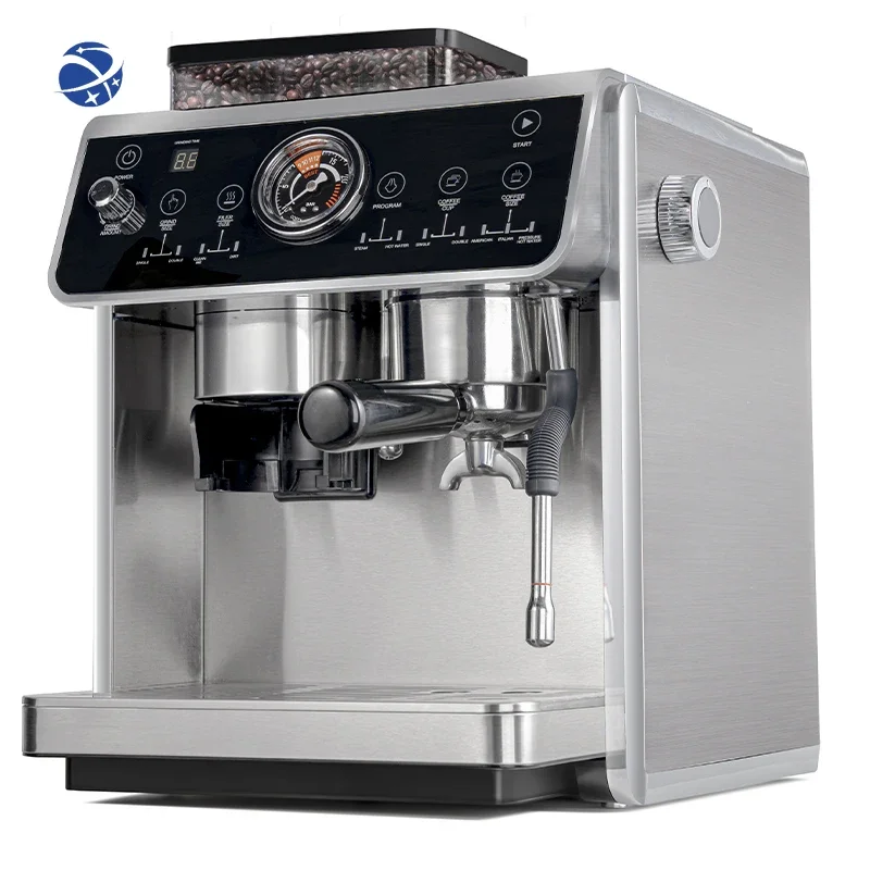 YUNYI Hot New Machines Home Automatic Coffee Machine Professional Commercial Cappuccino Maker with grinder
