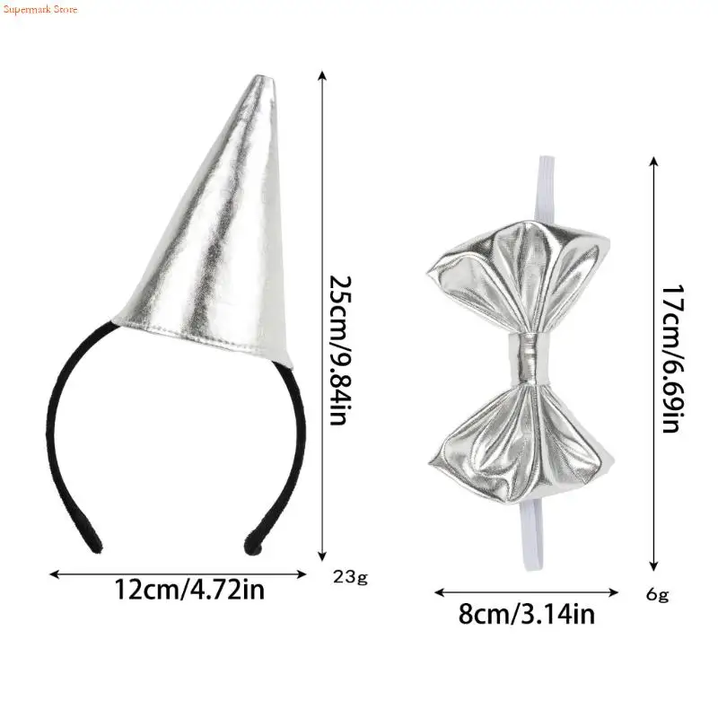 Q5we Tin Man Hat Headwear Bowtie Roleplay -accessoires voor Costume Parties Stage Show