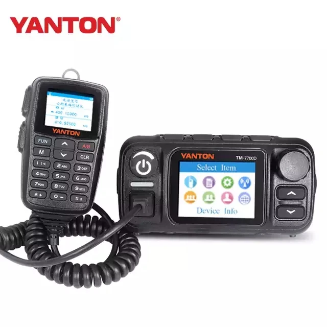 

YANTON TM-7700D LTE IP Network POC UHF VHF Mobile Car Radio 4G LTE POC +25w dual band analog radio zello walkie talkie