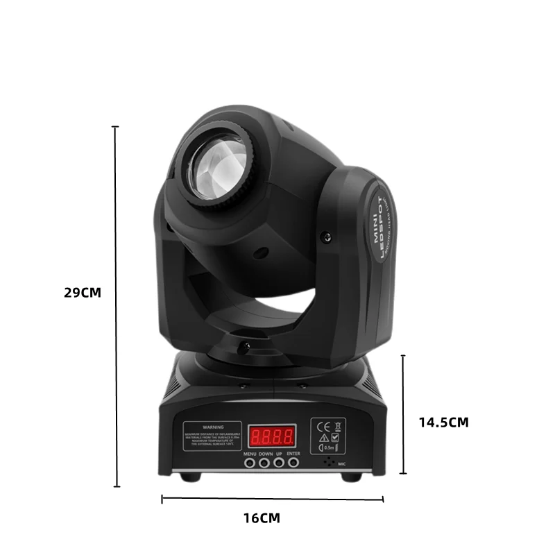 LED Spot 60W Moving Head Light Gobo/Pattern Rotation Manual Focus With DMX Controller For Projector Dj Disco Stage Lighting