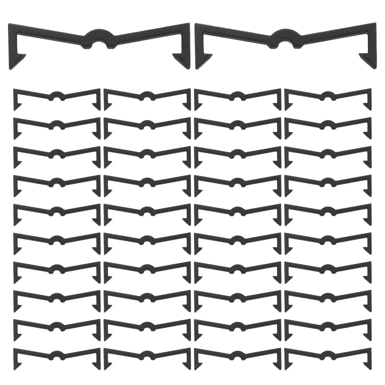 120Pcs Pegboard Hook Locks Black Plastic Fixers for Garage Workshop Peg Hook Organizer Retainer Clips Black Peg Locks