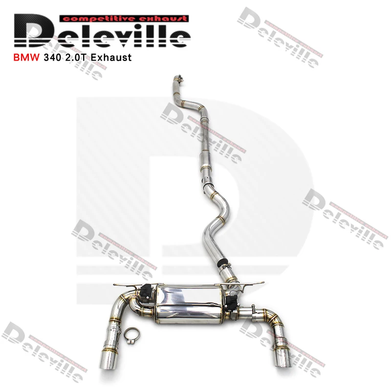 YD 304 Stainless Steel Exhaust Pipe For BMW B58 F30 340/340i F36 440/440I 3.0T Catback Muffler Pipe With Valve Controlled System