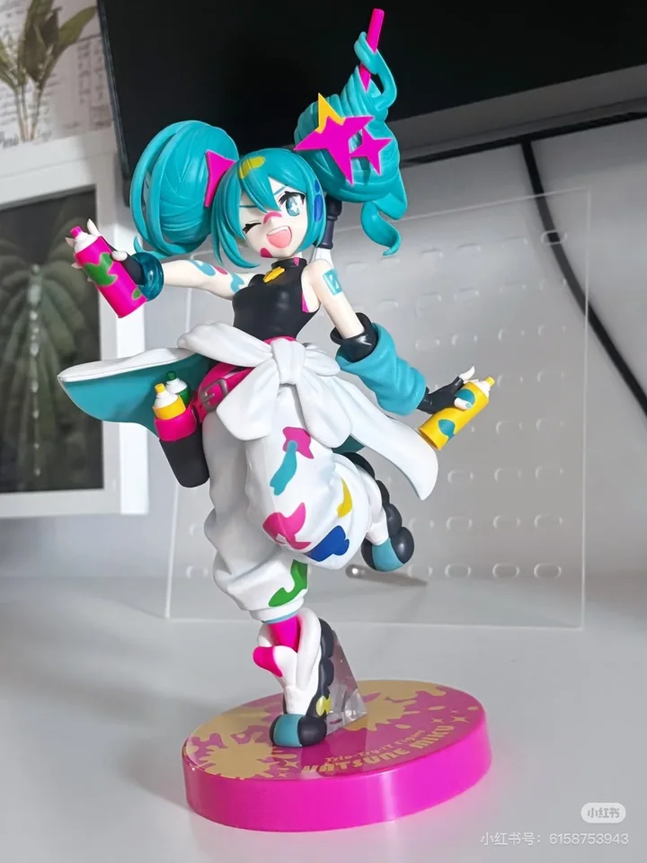 【T.MIKU】東西回胴連CD9枚セット Genuine Furyu Trio-Try-It Hatsune Miku 19cm PVC Anime Figure