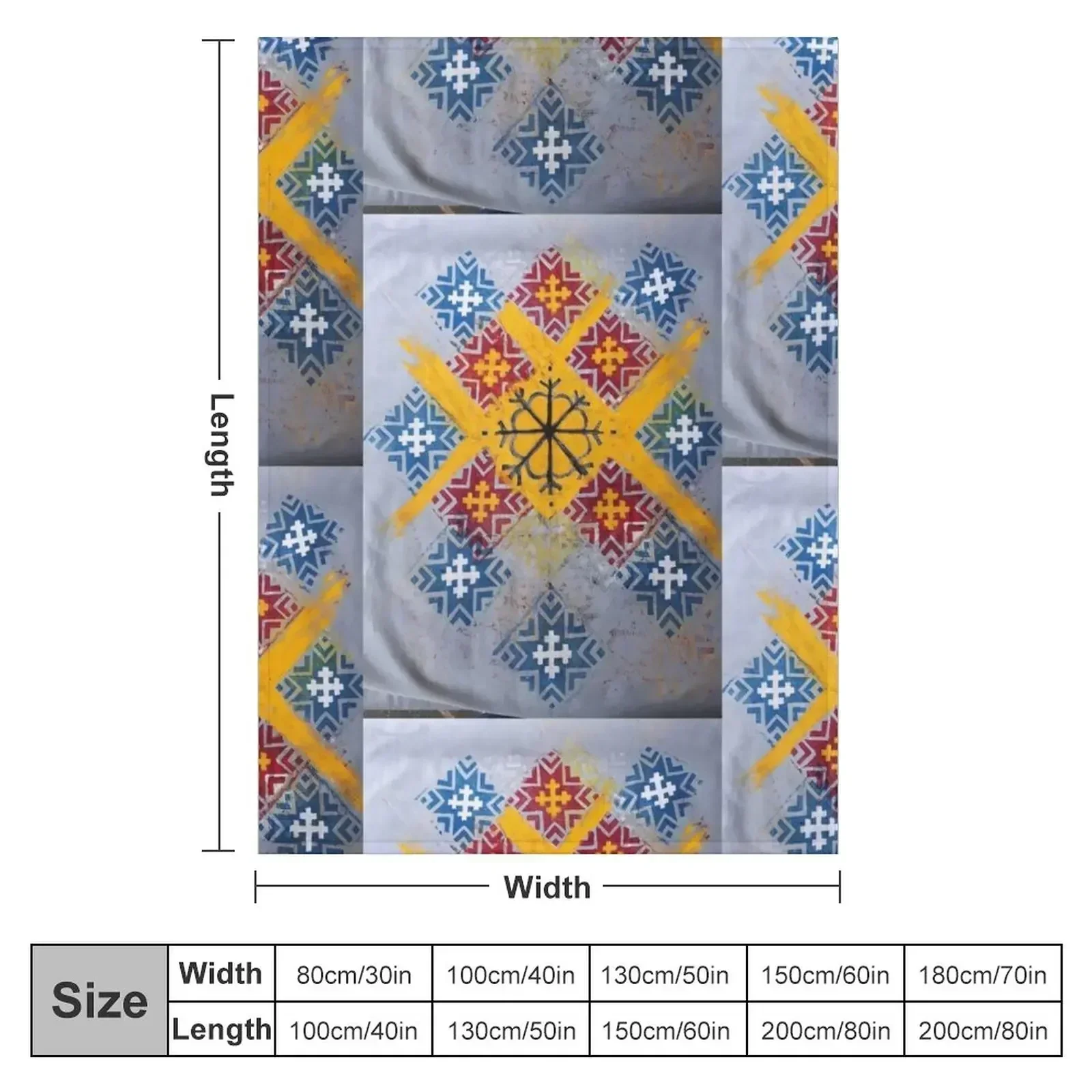 Latvian Power symbols : Sun and Morning Star Throw Blanket Hairy Extra Large Throw wednesday Quilt Blankets