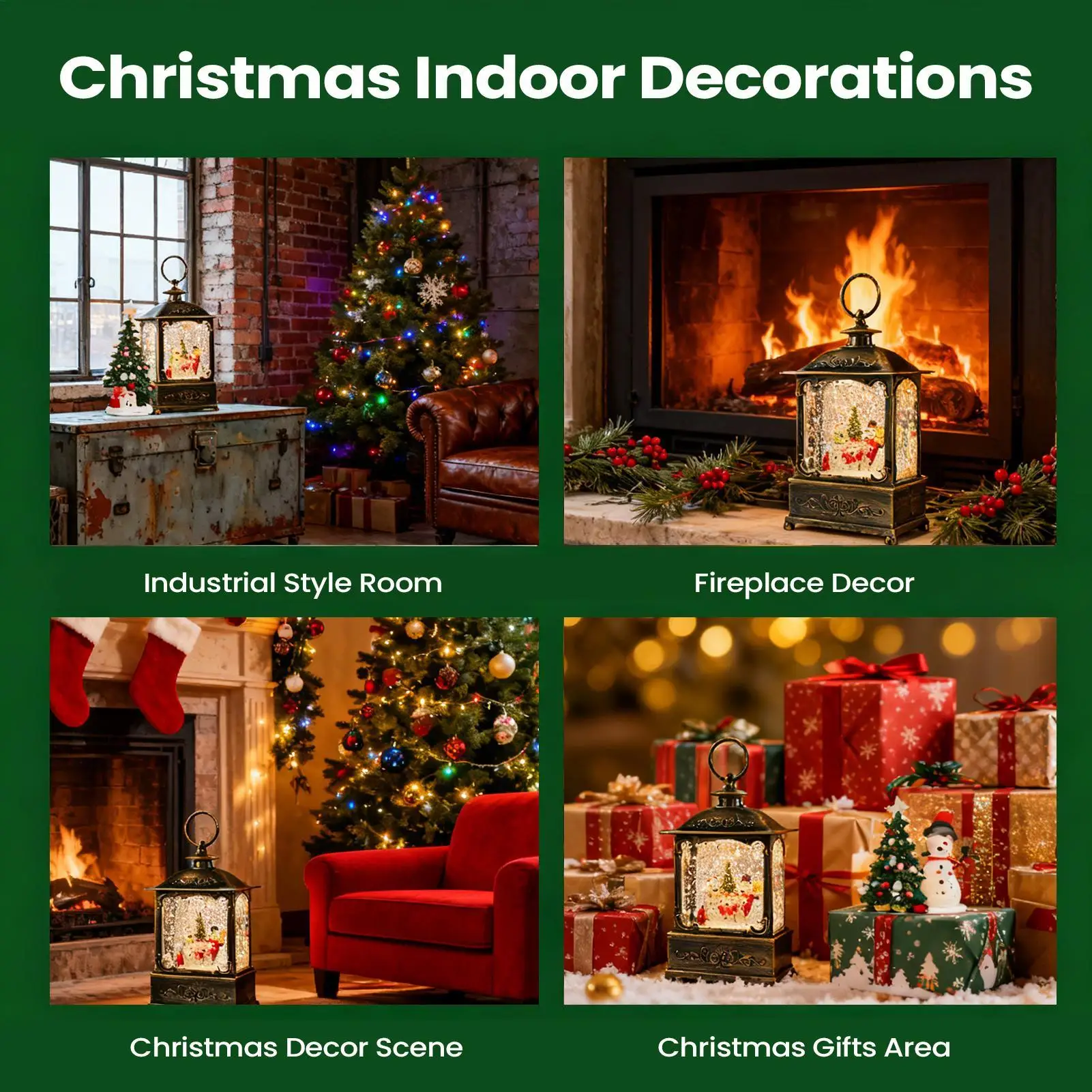 

Рождественский снежный шар, фонарь с питанием от USB/батарейки, Рождественский снежный шар, декоративные фонарики для домашнего декора, домашний стол, полка для стола