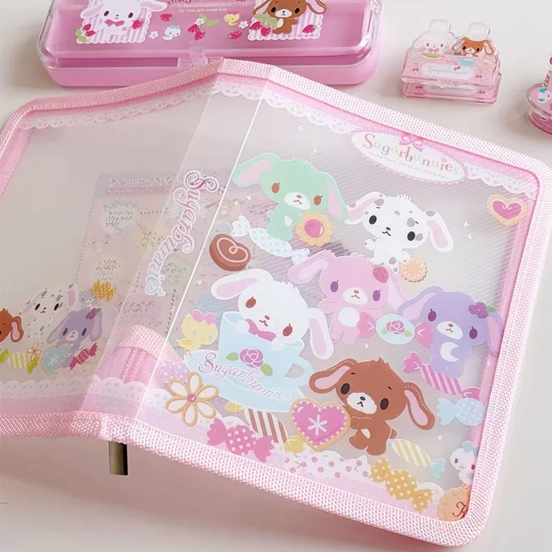 

Милая сумка-органайзер Sugarbunnies Little Twin Stars A5, мультяшная, креативная, большая вместимость, на молнии, для наклеек и мелких предметов, подарок