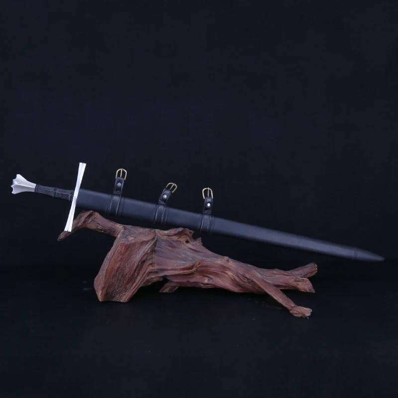 The Two Handed Gothic Battle Ready Sword, Full Tang, Hand Forged 1060 High Carbon Steel, Double Edges Sharp for Training