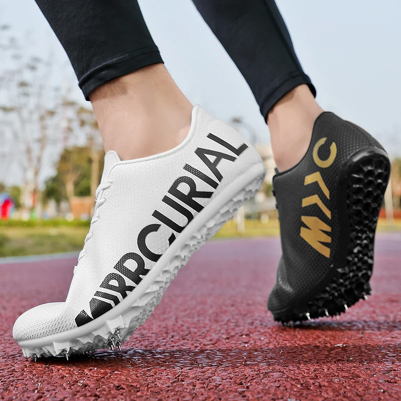 Professional Track and Field Shoes for Men and Women, Racing Running Sneakers, Spikes Runner Athlete, Sprint Shoes