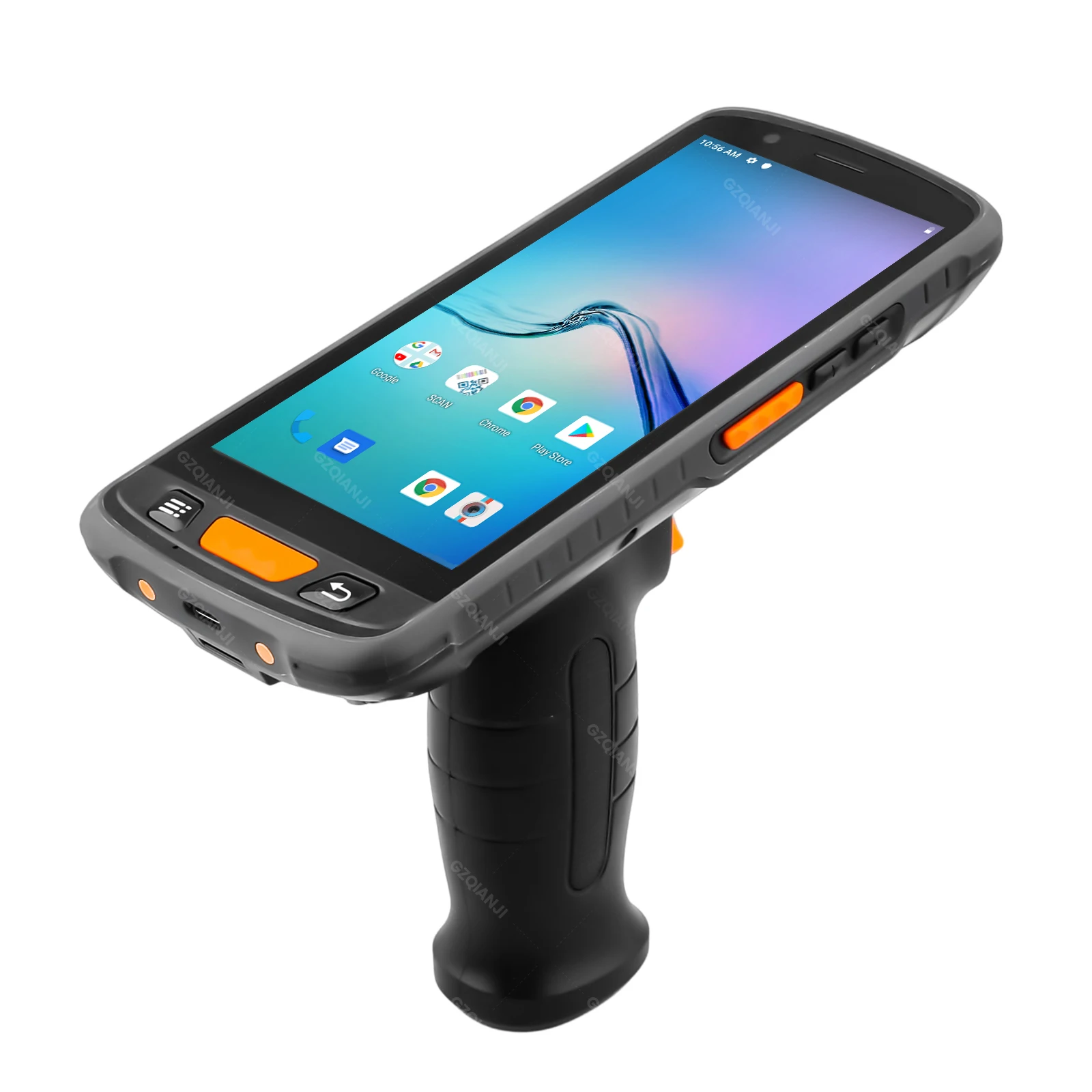 Android 11 Rugged PDA Terminal with Wifi 4G GPS Handheld Grips Data Collector 1D 2D QR Barcode Scanner Reader for Warehouse Scan