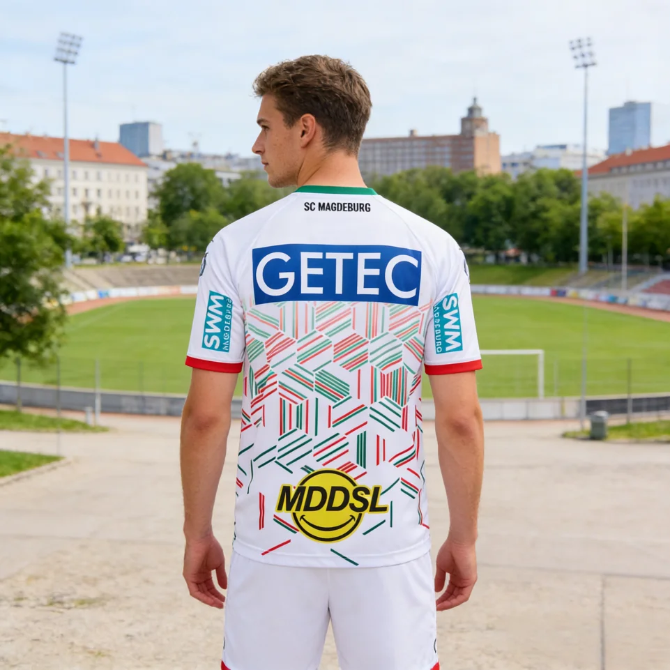 

2026 Magdeburg Street Men's Quick-Drying Breathable Short-Sleeve Handball Shirt, German Unisex Sports Beach Tea Top