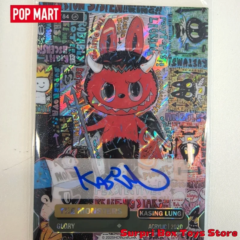 

POPMART How2work Ctc - Серия «Монстры», 3 коллекционные карточки в закрытой упаковке, оригинальная коллекционная карточка Labubu, подарок-сюрприз