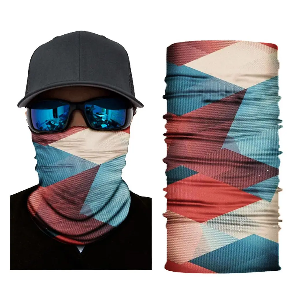 Windproof 3D Headband Magic Hood Tube Face Shield Skull Cycling Face Mask Seamless Bandana Cycling Bandana Neck Tube Scarf