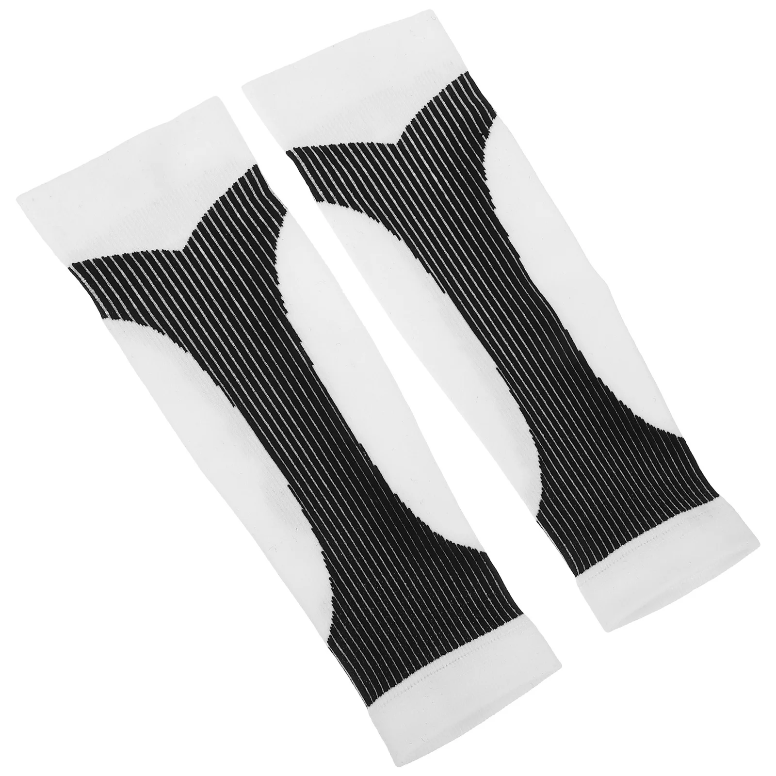 

minkissy 2Pcs White Compression Legging Cover for Calf Support Running Breathable Soft Sleeve