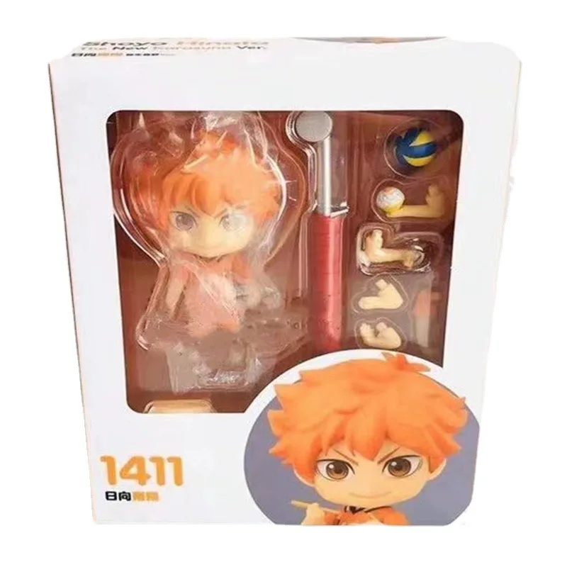 Q Version Ton Volleyball Junge Hinata Shoyo, Neuling Karas uno bewegliche Gesicht wechselnde Figur Ornamente für Kinder geschenke