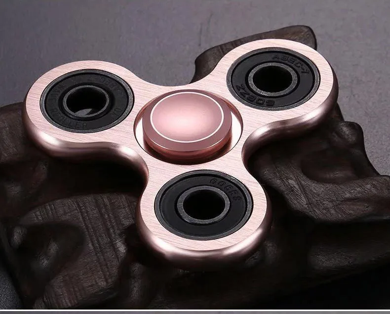 Trójkątny palec przeciwlękowy Top stop aluminium Metal Spinning R188 łożysko Turn zabawki dekompresyjne obrotowe ręczne Fidget Spinners