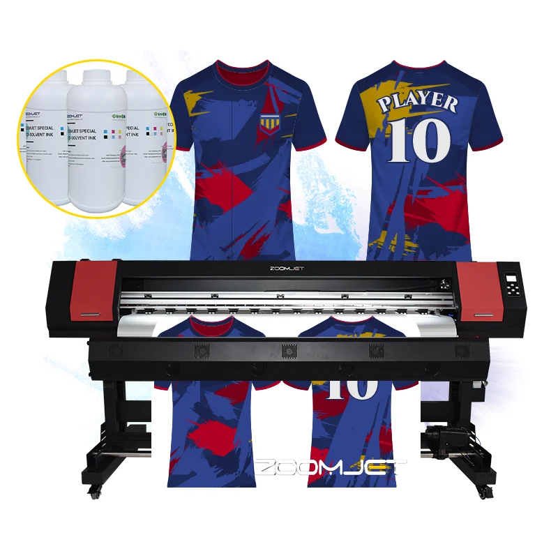 Zoomjet High Quality 1.8m Xp600 Printhead Large Format Sublimation Printer Digital Fabric Textile Polyester Printing Machine