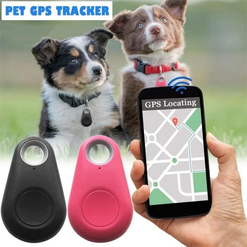 Bluetooth-compatible Mini GPS Tracker Cat Dog Anti-Lost Tag Locator Pet Articles Wallet Collar Tracking Device Finder iTag Alarm