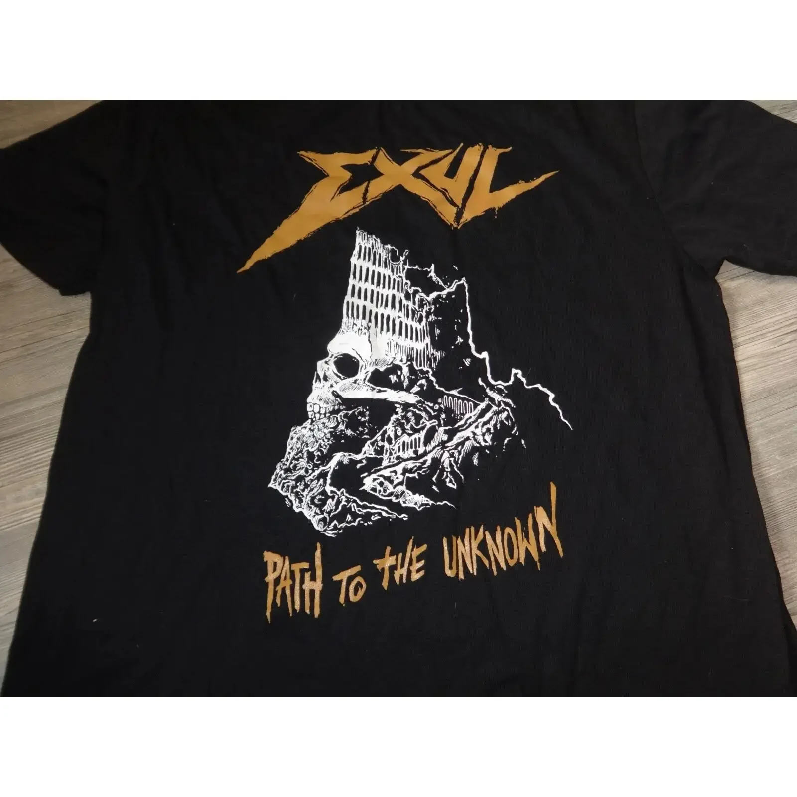 Exul Old Rar Unworn T Shirt Thrash Metal Slayer Priest vintage Washed Unisex streetwear Breathable Top For Everyday Wear