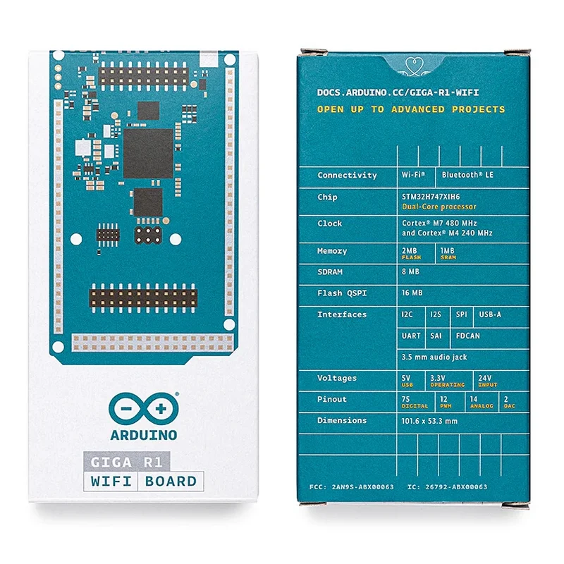 Arduino GIGA R1 WiFi ABX00063 STM32H747XIH6 Arm MCU Development board Italy imported new original authentic